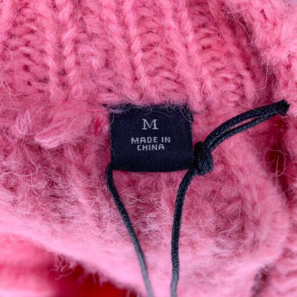 Scotch & Soda Pink Purple Colorblock Chunky Knit Wool Alpaca Sweater - Picture 8 of 10